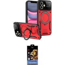 Uravas Store Ieg™ Iphone 11 Kılıf Kıvılcım Modern Serisi - Siyah Buffer Hayalet Cam Ekran Koruyucu