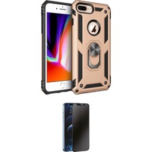 Uravas Store Ieg™ Iphone 7 Plus Kılıf Ahenk Klasik Koleksiyonu - Beyaz 3D Antistatik Hayalet Cam Ekran Koruyucu