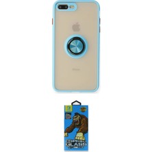 Uravas Store Ieg™ Iphone 7 Plus Kılıf Yörünge Çizgi - Beyaz 18D Cam Ekran Koruyucu