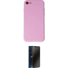 Uravas Store Ieg™ Iphone 7 Kılıf Kozmos Yansıma Özel Seri - Siyah 3D Antistatik Hayalet Cam Ekran Koruyucu
