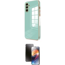 Uravas Store Ieg™ Galaxy A25 5g Kılıf Yankı Serisi - Siyah 3D Antistatik Mat Seramik Nano Ekran Koruyucu