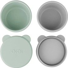 OiOi Mini Bites - River Green / Powder Grey (2 Adet)