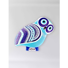 Mundy Kabartmalı Polyester Ağva Nazar Baykuş Magnet 5,5 x 9 cm – Hediyelik Buzdolabı Dekoru (KOD:1284)