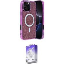 Uravas Store Ieg™ Iphone 16 Pro Max Kılıf Eksen Çizgi - Siyah Bilvis 5ın1 3D Magic Cam Ekran Koruyucu