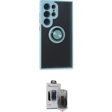 Uravas Store Ieg™ Galaxy S24 Ultra Kılıf Yörünge Çizgi - Siyah Vanessa Magic Hayalet Cam