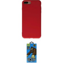 Uravas Store Ieg™ Iphone 7 Plus Kılıf Ahenk Serisi - Beyaz 18D Cam Ekran Koruyucu