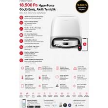 Roborock  18.500 Pa Emiş Gücü, Dual Anti-Tangle Çift Fırça Flexiarm Kenar Temizleme, 4 cm Engel Aşma, Mop Yıkama ve Kurutma Özellikli Premium Robot Süpürge