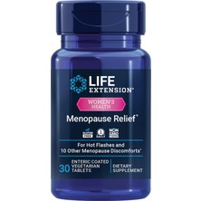 Life Extension Menopause Relief Siberian Rhubarbease Hot Flashes, Mood Swings, Night Sweats Relief  30 Tablet