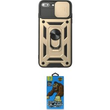Uravas Store Ieg™ Iphone 7 Plus Kılıf Ahenk Klasik - Beyaz 18D Cam Ekran Koruyucu