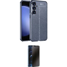 Uravas Store Ieg™ Galaxy A17 5g Kılıf Doruk Klasik Özel Seri - Siyah 3D Antistatik Hayalet Cam Ekran Koruyucu