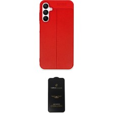 Uravas Store Ieg™ Galaxy A35 5g Kılıf Doruk Klasik Özel Seri - Siyah 6d Antistatik Mat Seramik Hayalet Nano Ekra