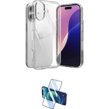 Uravas Store Ieg™ Iphone 17 Kılıf Zirve Doku - Siyah 3D Antistatik Cam Ekran Koruyucu