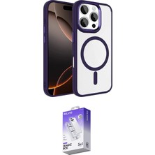 Uravas Store Ieg™ Iphone 16 Pro Max Kılıf Kıvılcım Prime - Siyah Bilvis 5ın1 3D Magic Cam Ekran Koruyucu