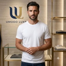 Norelia Erkek Premium Pamuklu Slim Fit Basic Kısa Kollu T-Shirt