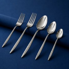 Gökdil Salkım 30 Vibe Steel Parça 6 Kişilik Çelik Çatal & Kaşık Takımı