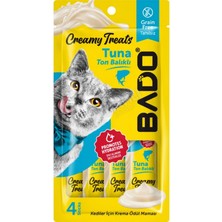 Bado Creamy Treats Ton Balıklı Krema Kedi Ödülü 4X15 gr