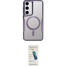 Uravas Store Ieg™ Galaxy S24 Kılıf Yadigar Klasik Özel Seri - Şeffaf Pasifik Cam Ekran Koruyucu