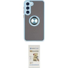 Uravas Store Ieg™ Galaxy S23 Plus Kılıf Yörünge Çizgi - Siyah Mat Seramik Nano Ekran Koruyucu