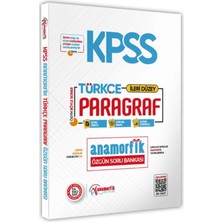 Anamorfik Yayınları 2026 Kpss Türkçe Asimetrik Paragraf Konu Özetli Soru Bankası