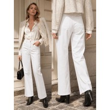 Layal My Beauty Alice Kadın Palazzo Power Likralı Süper Yüksek Bel Salaş Jeans Kot Pantolon Yeni Sezon 3