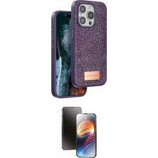 Uravas Store Ieg™ Iphone 15 Pro Max Kılıf Vadi Klasik Serisi - Siyah 3D Antistatik Mat Seramik Nano Ekran Koruyu