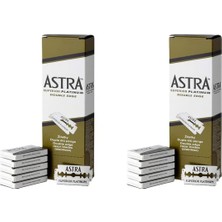 Gillette Astra Çift Kenarlı Platinium Tıraş Jileti 100'lü 2 Paket Hassas Cilt Dostu Ürün