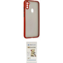 Uravas Store Ieg™ Galaxy A11 Kılıf Ahenk Çizgi Serisi - Siyah Mat Seramik Nano Ekran Koruyucu