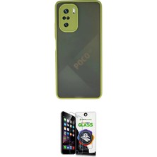 Uravas Store Ieg™ Poco F3 Kılıf Ahenk Çizgi Serisi - Şeffaf Temperli Cam Ekran Koruyucu