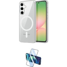 Uravas Store Ieg™ Galaxy A35 5g Kılıf Ahenk Minimal Serisi - Siyah 3D Antistatik Seramik Nano Ekran Koruyucu