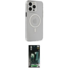 Uravas Store Ieg™ Iphone 15 Pro Max Kılıf Kıvılcım Asil Özel Seri - Siyah 360 Mat Full Body Arka Koruyucu