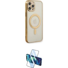 Uravas Store Ieg™ Iphone 12 Pro Kılıf Doruk Minimal - Siyah 3D Antistatik Cam Ekran Koruyucu