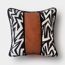 Lidoma Home "line & Leather" Deri Kırlent Kılıfı - 45X45