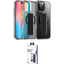 Uravas Store Ieg™ Iphone 16 Pro Max Kılıf Nova Işık Koleksiyonu - Siyah Bilvis 3x Ar Hayalet Cam Ekran Koruyucu