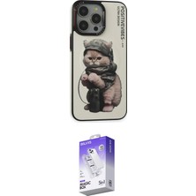 Uravas Store Ieg™ Iphone 14 Pro Max Kılıf Siluet Modern Özel Seri - Siyah Bilvis 5ın1 3D Magic Cam Ekran Koruyuc