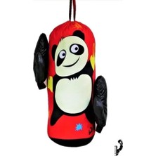 Fırsatkolik Çocuk Boks Kum Torbası Eldiven Dahil 2-6 Yaş Panda