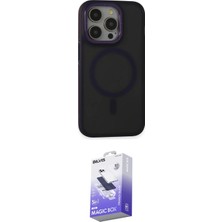 Uravas Store Ieg™ Iphone 14 Pro Max Kılıf Ahenk Form Serisi - Siyah Bilvis 5ın1 5d Magic Hayalet Cam Ekran Koruy