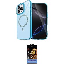 Uravas Store Ieg™ Iphone 15 Pro Max Kılıf Kıvılcım Form Prime - Siyah Buffer Hayalet Cam Ekran Koruyucu