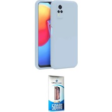 Uravas Store Ieg™ Y53S Kılıf Ahenk Serisi - Siyah 5d Eko Cam Ekran Koruyucu