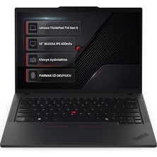 Lenovo Thinkpad T14 Gen 6 Intel Core Ultra 7-255U 16GB 512GB SSD 14" Freedos Laptop, Notebook 21QDS8SPTX 001
