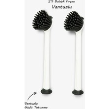 2AD Vantuzlu Silikon  Bulaşık Fırçası / Tezgah ve Lavabo Temizleme Fırçası