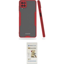 Uravas Store Ieg™ Galaxy A22 Kılıf Atlas Asil Serisi - Siyah Mat Seramik Nano Ekran Koruyucu