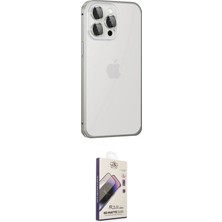 Uravas Store Ieg™ Iphone 15 Pro Kılıf Eksen Form Serisi - Siyah Bilvis 3D Mat Cam Ekran Koruyucu