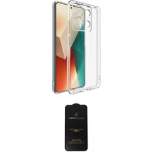 Uravas Store Ieg™ Redmi Note 13 4g Kılıf Zirve Doku - Siyah 6d Antistatik Mat Seramik Hayalet Nano Ekran Koruyuc