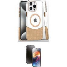 Uravas Store Ieg™ Iphone 16 Pro Kılıf Iz Asil Prime - Siyah 3D Antistatik Mat Seramik Nano Ekran Koruyucu