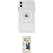 Uravas Store Ieg™ Iphone 11 Kılıf Ahenk Yansıma Prime - Siyah 6d Mat Seramik Hayalet Nano Ekran Koruyucu