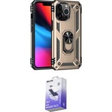 Uravas Store Ieg™ Iphone 14 Pro Max Kılıf Ahenk Klasik Koleksiyonu - Siyah Bilvis 5ın1 5d Magic Hayalet Cam Ekra