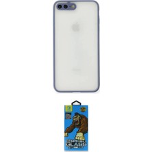 Uravas Store Ieg™ Iphone 7 Plus Kılıf Ahenk Çizgi Serisi - Beyaz 18D Cam Ekran Koruyucu