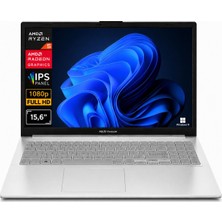 Asus Vivobook Go 15 Ryzen 5 7520U 8gb Ram 1tb SSD 15.6" Fhd WIN11PRO E1504FA-BQ4463 A13 Notebook
