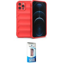 Uravas Store Ieg™ Iphone 12 Pro Max Kılıf Atlas Koleksiyonu - Siyah 5d Eko Cam Ekran Koruyucu