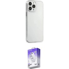 Uravas Store Ieg™ Iphone 15 Pro Max Kılıf Kutup Doku Koleksiyonu - Siyah Bilvis 5ın1 3D Magic Cam Ekran Koruyucu